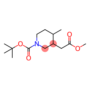 tert-butyl 3-(2-methoxy-2-oxoethyl)-4-methylpiperidine-1-carboxylate