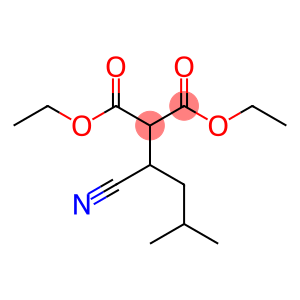 propanedioic acid, 2-(1-cyano-3-methylbutyl)-, diethyl ester