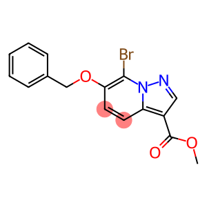 Methyl 6-(benzyloxy)-7-bromopyrazolo[1,5-a]pyridine-3-carboxylate
