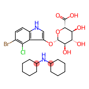 5-Bromo-4-chloro-3-indolyl-beta-D-glucuronide cyclohexylammonium salt hydrate