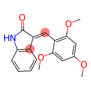 SU5607,  1,3-Dihydro-3-[(2,4,6-trimethoxyphenyl)methylene]-2H-indol-2-one