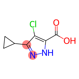 1H-Pyrazole-5-carboxylic acid, 4-chloro-3-cyclopropyl-