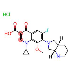 1-CYCLOPROPYL-6-FLUORO-1,4-DIHYDRO- 8-METHOXY-7- [(4AS,7AS)-OCTAHYDRO-6H-PYRROLO[3,4-B]PYRIDIN-6-YL]-4-OXO-3-QUINOLINECARBOXYLIC ACID HYDROCHLORIDE