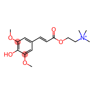 2-((3-(4-hydroxy-3,5-dimethoxyphenyl)-1-oxo-2-propenyl)o xy)-N,N,N-trimethyl-2-[[3-(4-Hydroxy-3,5-dimethoxyphenyl)-1-oxo-2-propenyl]oxy]-N,N,N-trimethylethanaminium
