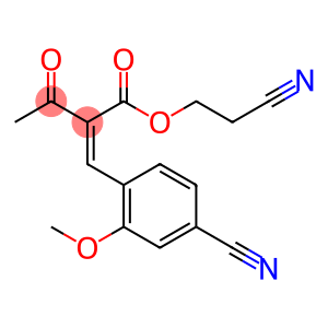 Butanoic acid, 2-[(4-cyano-2-methoxyphenyl)methylene]-3-oxo-, 2-cyanoethyl ester, (2Z)-