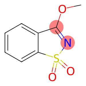 1,2-benzisothiazole, 3-methoxy-, 1,1-dioxide