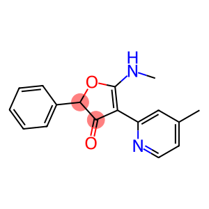 3(2H)-Furanone,  5-(methylamino)-4-(4-methyl-2-pyridinyl)-2-phenyl-