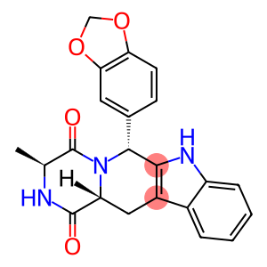 Pyrazino[1',2':1,6]pyrido[3,4-b]indole-1,4-dione, 6-(1,3-benzodioxol-5-yl)-2,3,6,7,12,12a-hexahydro-3-methyl-, (3S,6R,12aR)-