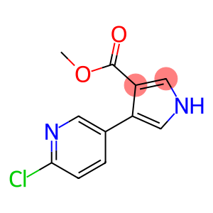 1H-Pyrrole-3-carboxylic acid, 4-(6-chloro-3-pyridinyl)-, methyl ester