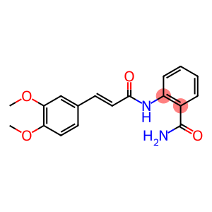(E)-2-(3-(3,4-dimethoxyphenyl)acrylamido)benzamide