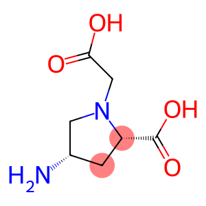 1-Pyrrolidineaceticacid,4-amino-2-carboxy-,(2S-cis)-(9CI)