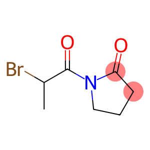 2-Pyrrolidinone, 1-(2-bromo-1-oxopropyl)- (9CI)