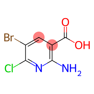 3-Pyridinecarboxylic acid, 2-amino-5-bromo-6-chloro-