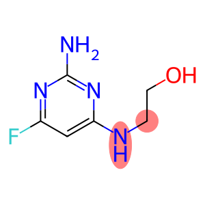 Ethanol, 2-[(2-amino-6-fluoro-4-pyrimidinyl)amino]- (9CI)