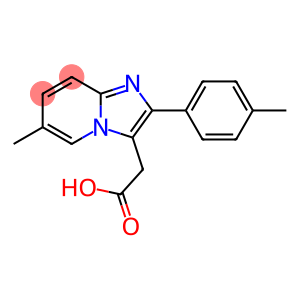 6-methyl-2-(4-methylphenyl)imidazol[1,2-a]-pyridine-3-acetic acid