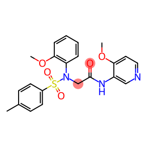 2-((N-(2-甲氧基苯基)-4-甲基苯基)磺酰氨基)-N-(4-甲氧基吡啶-3-基)乙酰胺