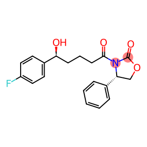 2-Oxazolidinone, 3-[(5S)-5-(4-fluorophenyl)-5-hydroxy-1-oxopentyl]-4-phenyl-, (4S)-