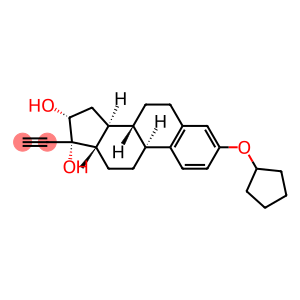 19-Norpregna-1,3,5(10)-trien-20-yne-16,17-diol, 3-(cyclopentyloxy)-, (16α)-