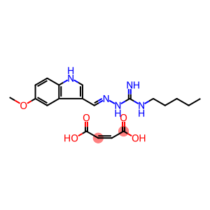 2-[(5-甲氧基-1H-吲哚-3-基)亚甲基]-N-戊基卡巴肼马来酸盐
