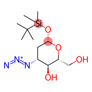 3-AZIDO-2,3-DIDEOXY-1-O-(T-BUTYLDIMETHYL -SILYL)-BETA-D-ARABINO-HEXOPYRANOSE