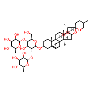 beta-d-glucopyranoside,(3-beta,25r)-spirost-5-en-3-ylo-6-deoxy-alpha-l-mannop