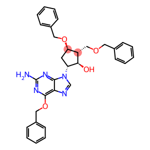 Cyclopentanol, 5-[2-amino-6-(phenylmethoxy)-9H-purin-9-yl]-3-(phenylmethoxy)-2-[(phenylmethoxy)methyl]-, (1R,2R,3R,5R)-