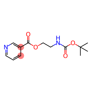 3-Pyridinecarboxylic acid, 2-[[(1,1-dimethylethoxy)carbonyl]amino]ethyl ester