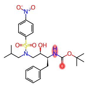 tert-Butyl ((2S,3R)-3-hydroxy-4-(N-isobutyl-4-nitro-phenylsulfonamido)-1-phenylbutan-2-yl)carbama