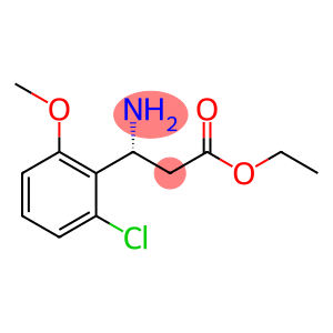 Benzenepropanoic acid, β-amino-2-chloro-6-methoxy-, ethyl ester, (βR)-