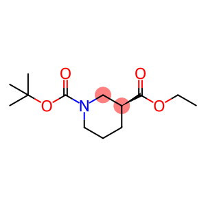 (S)-(+)-N-Boc-nipecotic acid ethyl ester, Ethyl (3S)-1-tert-butoxycarbonyl-3-piperidinecarboxylate, (S)-1-(tert-Butyl) 3-ethyl 1,3-piperidinedicarboxylate, (S)-1-(tert-Butoxycarbonyl)-piperidine-3-carboxylic acid ethyl ester
