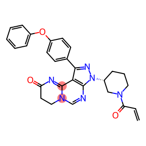 Pyrazolo[4,3-e]pyrimido[1,2-c]pyrimidin-2(8H)-one, 3,4-dihydro-8-[(3R)-1-(1-oxo-2-propen-1-yl)-3-piperidinyl]-10-(4-phenoxyphenyl)-