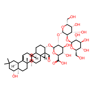 β-D-Glucopyranosiduronic acid, (3β,4β,22β)-22-hydroxy-23-oxoolean-12-en-3-yl O-β-D-glucopyranosyl-(1→2)-O-β-D-galactopyranosyl-(1→2)- (9CI)