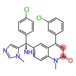 6-[(S)-amino-(4-chlorophenyl)-(3-methylimidazol-4-yl)methyl]-4-(3-chlorophenyl)-1-methylquinolin-2-one
