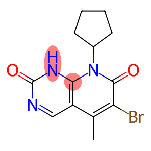 6-Bromo-8-cyclopentyl-2-hydroxy-5-methylpyrido[2,3-d]pyrimidin-7(8H)-one (Palbociclib Impurity)