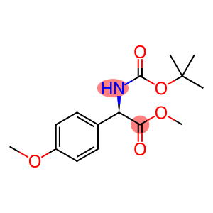 Benzeneacetic acid, α-[[(1,1-dimethylethoxy)carbonyl]amino]-4-methoxy-, methyl ester, (αR)-