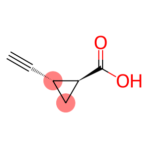Cyclopropanecarboxylic acid, 2-ethynyl-, (1S,2S)-