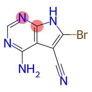 4-Amino-6-bromo-5-cyano-7H-pyrrolo[2,3-d]pyrimidine4-Amino-6-bromo-7-H-pyrrolo[2,3-d]pyrimidine-5-carbonitrile