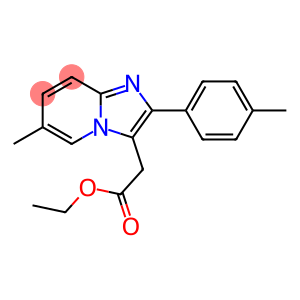 Imidazo[1,2-a]pyridine-3-acetic acid, 6-methyl-2-(4-methylphenyl)-, ethyl ester