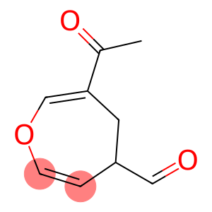 4-Oxepincarboxaldehyde, 6-acetyl-4,5-dihydro- (9CI)