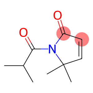 2H-Pyrrol-2-one,  1,5-dihydro-5,5-dimethyl-1-(2-methyl-1-oxopropyl)-