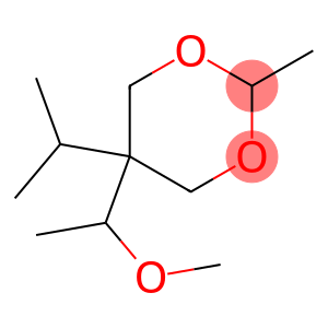 5β-Isopropyl-5α-(1-methoxyethyl)-2β-methyl-1,3-dioxane
