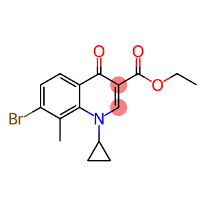 3-Quinolinecarboxylic acid,7-bromo-1-cyclopropyl-1,4-dihydro-8-methyl-4-oxo-, ethyl ester