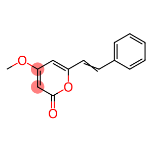 2H-Pyran-2-one, 4-methoxy-6-(2-phenylethenyl)-