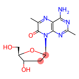 7(8H)-Pteridinone, 4-amino-8-(2-deoxy-β-D-erythro-pentofuranosyl)-2,6-dimethyl-