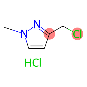 1H-Pyrazole, 3-(chloromethyl)-1-methyl-, hydrochloride (1:2)