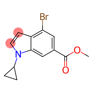 METHYL 4-BROMO-1-CYCLOPROPYL-1H-INDOLE-6-CARBOXYLATE