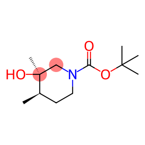 (3R,4R)-叔-丁基 3-羟基-3,4-二甲基哌啶-1-甲酸基酯
