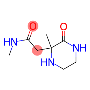 2-Piperazineacetamide,N,2-dimethyl-3-oxo-(8CI)