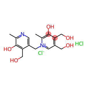 Pyridinium, 3-hydroxy-1-[[5-hydroxy-4-(hydroxymethyl)-6-methyl-3-pyridinyl]methyl]-4,5-bis(hydroxymethyl)-2-methyl-, chloride, hydrochloride (1:1:1)