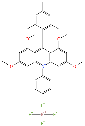 9-mesityl-1,3,6,8-tetramethoxy-10-phenylacridin-10-ium tetrafluoroborate